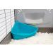 Lixit Corner Litter Pan for Small Pets - Blue (1 Pack) | Ideal for Ferrets, Rabbits, Rats, Guinea Pigs | Easy Cleanup & Space-Saving Design - Buy Online on GoSupps.com