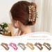6 Pack Leopard Print Large Rectangle Hair Claw Clips - 4.1 Inch Tortoise Big French Claw Clips for Thick and Thin Hair - Non-Slip Strong Hold Jaw Clips for Women Girls - Buy Online on GoSupps.com