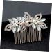 Didiseaon Rhinestone Hair Comb Rhinestone Headpiece Bridal Hair Comb Pearl Hair Clip Wedding Hair Accessory Crystal Headpiece Gold Tiara Goody Hair Glass Bride Hair Accessories - Buy Online on GoSupps.com