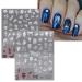 JMEOWIO 9 Sheets Halloween Nail Art Stickers - Self-Adhesive Skull Ghost Witch Bat & Pumpkin Designs for Spooky Nail Decoration Supplies - Buy Online on GoSupps.com