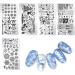 Herbests 5 PCs DIY Nail Art Stamping Set - Christmas & Halloween Steel Plates for Manicure - Perfect Gift for Women & Girls - Buy Online on GoSupps.com