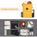 Orange Large Wall Backpack with Cord | Water-Repellent Sports Bag with Shoe Compartment for Men & Women - Buy Online on GoSupps.com