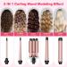 Buy Professional 5 in 1 Curling Wand Set - Interchangeable 3 Barrel Curling Iron with Ceramic Tourmaline - Perfect for Beach Waves & Curls - Worldwide Shipping - Buy Online on GoSupps.com