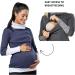 Happy Mama Maternity Nursing Jumper Sweatshirt 348 Graphite & Crimson - Size 14-16 - Buy Online on GoSupps.com