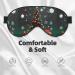 Round Ball Christmas Tree Sleep Eye Mask - Unisex Adjustable Blackout Mask for Travel Yoga & Naps - Buy Online on GoSupps.com