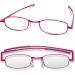 Compact Flat Folding Reading Glasses - Berry +2.5 | Stylish & Portable Eyewear - Buy Online on GoSupps.com