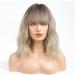 HAIRCUBE Shoulder Length Ash Brown Wig with Neat Fringe - Women's Wig - Buy Online on GoSupps.com