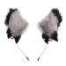 FRCOLOR Fox Ears Headband Plush Anime Animal Headband Cosplay Fur Cat Ears Hairband Party Costume Hair Accessories for Kids and Adults Grey