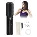 Mini Hair Straightener Brush Cordless Hair Straighteners Hot Comb with 25s Fast Heating 3 Temp & Anti-Scald Portable Hair Straightening Brush for Women and Kids Wet to Dry Tools for Travel Styling