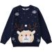 ESHOO Christmas Deer Print Kids Knit Sweater - Boys Girls Xmas Jumper 4-5 Years (Blue) - Buy Online on GoSupps.com
