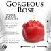 Flaming Rose Drip Candle for Wellness | Unscented Paraffin Wax Massage Candle | Relaxation & Spa Gift | Low Melting Point | 1 Piece Red - Buy Online on GoSupps.com