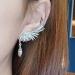 Boho Crystal Angel Wing Earrings | Silver Rhinestone Ear Climbers | Gifts for Women and Girls - Buy Online on GoSupps.com