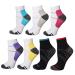 7 Pairs Compression Socks for Women & Men Plantar Fasciitis Relief Foot Pain Arch Support- Upgraded Sport Compression socks Best for Athletic Running Medical Pregnant L-XL 7 colors