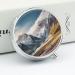 Round Pill Box Travel - Mountain Scenery Print | 3 Compartment Medicine Organizer | Decorative Metal Portable Pill Case - Style-9 - Buy Online on GoSupps.com