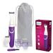 Philips BikiniGenie BRT383/15 - Handy Bikini Trimmer for Trimming Shaving and Styling The Bikini Zone with Comb attachments and Shaving Heads - for Effortless Hair Removal Violet Pack of 1