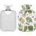 Hot Water Bottles with Cactus Cover - 2L Pain Relief Bag for Adults & Children | Warm Water Therapy - Buy Online on GoSupps.com