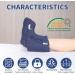 Small Heel Protector Cushion Pillow for Pressure Sores - Bedsores Relief 1 Count Navy Blue - Heel Protection - Buy Online on GoSupps.com
