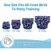 6-Pack Baby Cloth Diapers - One Size Adjustable, Washable & Reusable for Boys and Girls | Includes 9 Inserts and 1 Wet Bag - Buy Online on GoSupps.com