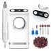 MelodySusie Portable Clip-On Rechargeable Nail Drill with Tilted Display Design SM320G 35000RPM High-Efficiency E-File - White