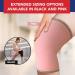 Doctor Developed Pink Knee Brace/Cover Sleeve 5XL + Handbook - Joint Relief for Osteo/Rheumatoid, Tendonitis, Running & Weightlifting - Buy Online on GoSupps.com