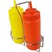 Ketchup and Mustard Squeeze Bottle Set with Caddy 16oz - Buy Online on GoSupps.com