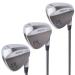 GoSports Tour Pro Golf Wedge Set  Includes 52 Gap Wedge, 56 Sand Wedge and 60 Lob Wedge in Satin or Black Finish (Right Handed) Brushed Set (52, 56, 60)