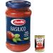 Italian Gourmet E.R. Barilla Pasta Sauces Classic Basil Sauce - Basil Sauce 400g + Italian Gourmet Polpa 400g - Set of 6