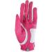 Zero Friction Ladies Compression-Fit Synthetic Golf Glove 2 Pack Includes free tee pack Universal-Fit - White-Pink - Buy Online on GoSupps.com