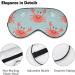 Soft Blackout Eye Mask for Sleeping | Adjustable Straps | Red Crabs & White Shells Design | Travel Comfort - Shop Now - Buy Online on GoSupps.com
