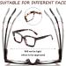Hubeye Retro Oversized Large Frame Blue Light Blocking Reading Glasses 1.00 Dark Grey Leopard - Square Fashion Oprah Style for Women Men - Buy Online on GoSupps.com