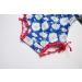 BONVERANO Baby Girls Swimsuit 9-12 Months | Long-Sleeve Zipper One Piece Swimwear | UPF 50+ Sun Protection | Daisy Pattern - Buy Online on GoSupps.com