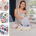 Miiepls 12-Piece Baby Bib Painting Set | Includes 12 Textile Pens & 3 Stencils | Perfect for Baby Shower Games & Parties - Buy Online on GoSupps.com
