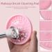 HOSAILY 4-in-1 Silicone Brush Cleaning Mat & Drying Rack - Portable Makeup Brush Cleaner Tool (Pink) for Effective Color Removal and Scrubbing - Buy Online on GoSupps.com