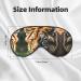 SSIMOO African Animals Print Eye Mask - Double-Sided Soft Light Blocking for Better Sleep Quality - International Shipping Available - Buy Online on GoSupps.com