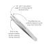 Tweezerman Mini Slant Tweezer - Stainless Steel | Precision Beauty Tool - Buy Online on GoSupps.com