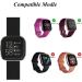ShuYo 10 Pack Adjustable Nylon Wristbands for Fitbit Versa | Soft Breathable Replacement Bands for Women and Men | Wine, Blue, Malachite Green, Red, Water Orchid - Buy Online on GoSupps.com