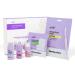 epielle & Tinkle Complete Safe Dermaplane Starter Kit: 6-Step Safe Facial Renewal System with Cleanser Multi-Balm Dermaplane Tool Toner Hydrating Mask & Serum Peach Fuzz Removal Dermaplaning Kit