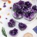 Room Decoration 1PC Natural Crystal Raw Stone Amethyst Cluster Heart Stone Amethyst Rough Gemstone Specimens (Size : 70-100g) - Buy Online on GoSupps.com