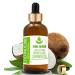 Pure Herbs Coconut Oil RBD - 100 ml Therapeutic Quality Carrier Oil (Cocos Nucifera) - Natural & Pure for Skincare & Hair Care - Buy Online on GoSupps.com
