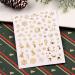 KALEFUL Christmas Nail Stickers 9 Sheets Self-Adhesive Nail Decal Snowflake Tree Elk Gold Winter Nail Art Decoration Design Supplies - Buy Online on GoSupps.com