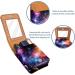 Buy Stylish Leather Lipstick Case with Mirror | Mini Lip Gloss Organizer - Abstract Galaxy Pattern - Buy Online on GoSupps.com