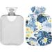 NAANLE Plumeria Flowers Hot Water Bottle - 1L Transparent Heat Bottle for Pain Relief & Warmth - Ideal for Back Hands & Neck - Buy Online on GoSupps.com