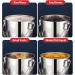 Stainless Steel Bucket 11.5L Metal Bucket with Lid & Handle Leak-Proof Large Bucket for Food Rice Flour Water Oil Indoor Outdoor Use Buckets with Handles - Buy Online on GoSupps.com