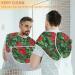 Christmas Flower Leaf Beard Bib Apron - Non-Stick Waterproof Hair Catcher for Men | Perfect Grooming Gift - Buy Online on GoSupps.com