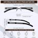 Cojwis 4er-Pack Frameworkless Reading Glasses - Anti-Blue Light Lightweight TR90 Glasses for Men & Women (1.50x) - Convenient & Stylish Black Reading Aid - Buy Online on GoSupps.com