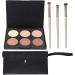 jiabaorun 6 Colors Nude Eyeshadow Palette with Brushes Bag Matte Shimmering Eyeshadow Makeup Palette for Neutral Smoky Bronze Eye Makeup - Buy Online on GoSupps.com