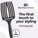 Olivia Garden Fingerbrush - Large Black Brush with Boar & Nylon Bristles for Perfect Styling - International Shipping Available - Buy Online on GoSupps.com