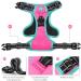 Phoepet XL Reflective Dog Harness - Adjustable Vest with Training Handle 2 Metal Hooks & Snap Buckles - Rosa - Buy Online on GoSupps.com