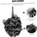 Buy 4pcs Black Bath Loofah Balls - Durable Shower Accessories for a Refreshing Clean | Convenient Bath Sponges - Buy Online on GoSupps.com