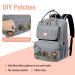 Buy Tonyeee Personalized Diaper Backpack | Stylish Travel Baby Bag with Removable Cross Body Bottle - Gray - Buy Online on GoSupps.com